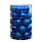 30ct. 2.5" Blue Shatterproof Christmas Ornaments